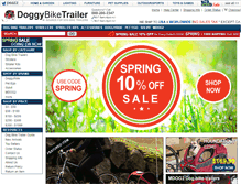 Tablet Screenshot of doggybiketrailer.com
